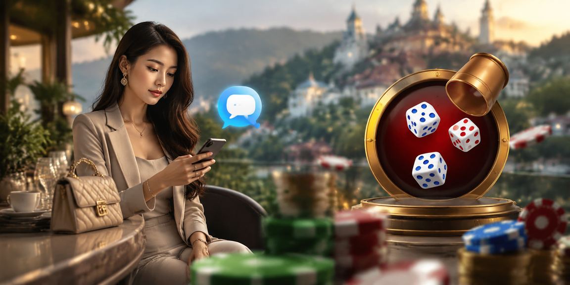 Người dùng chơi tài xỉu xúc xắc tại quán cà phê Đà Lạt trong không gian ấm cúng
