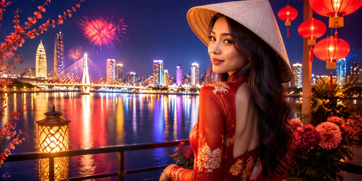 Người dùng đặt cược thể thao tại Đà Nẵng với chiếc nón lá truyền thống Việt Nam