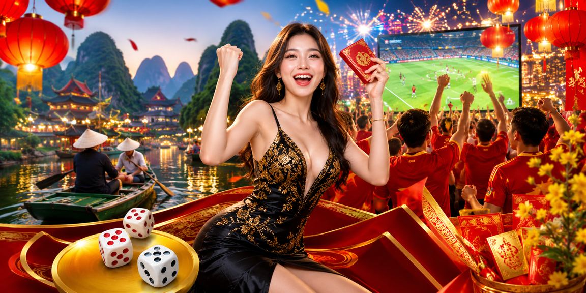 Không khí tài xỉu xúc xắc tại Ninh Bình với đèn lồng rực rỡ trong dịp lễ