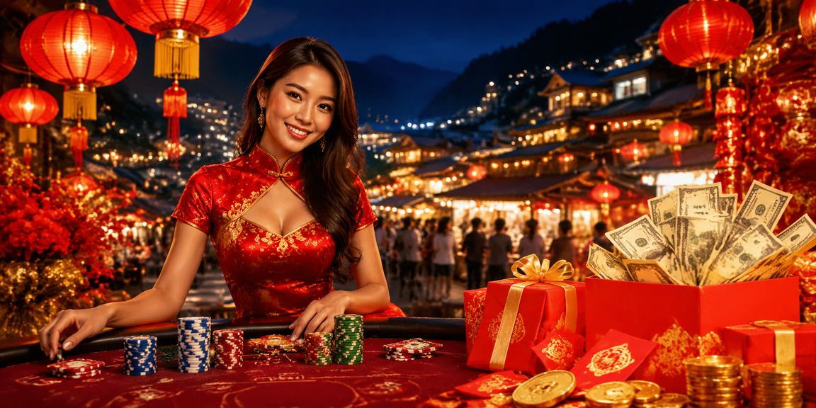 Bầu không khí đón lì xì và bonus tại Sapa với đèn lồng rực rỡ trong dịp lễ